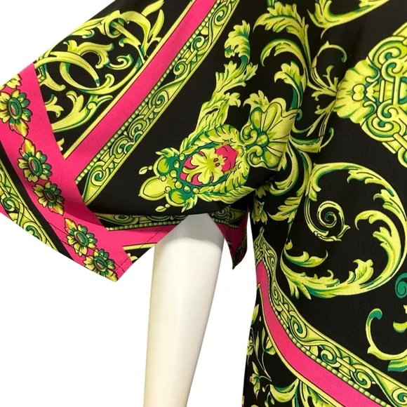 Joseph Ribkoff Bright Pattern Top Size 6 - Picture 4 of 7